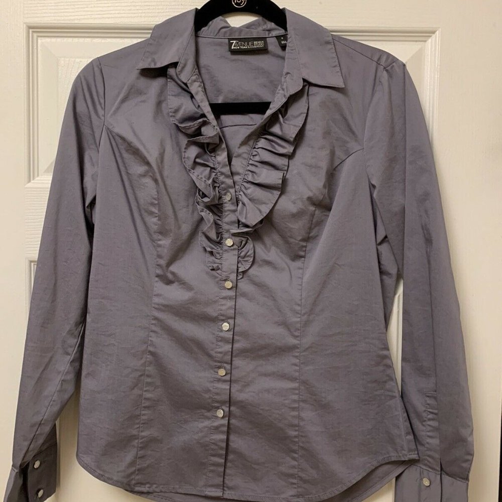 Long Sleeve cuffed Career Blouse